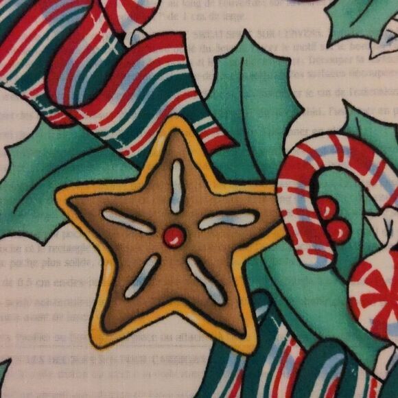 vintage Cardigan holiday Xmas‎ Fabric cutouts🌈5 for $25 - Picture 9 of 10